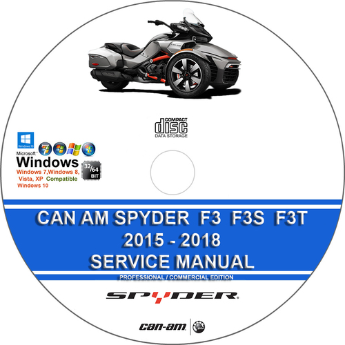 Product picture Can AM Spyder F3 F3T 2015 - 2018 Service Repair Manual 
