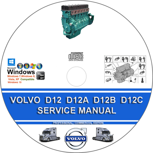 Product picture VOLVO TRUCK D12 D12A D12B D12C ENGINE SERVICE REPAIR MANUAL