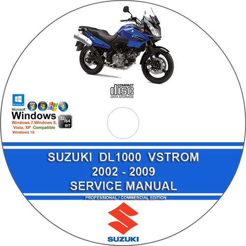 Product picture Suzuki DL1000 VStrom 2002 - 2009 Service Repair Manual + Wir