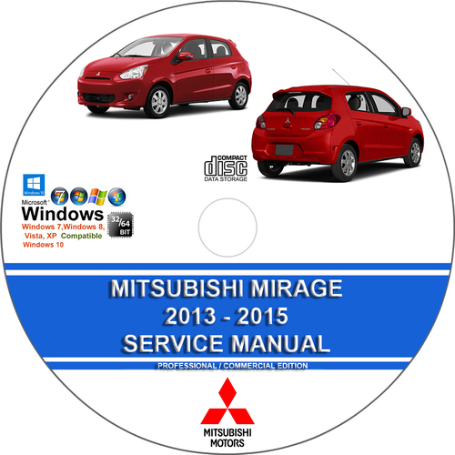 Product picture Mitsubishi Mirage 2013 - 2015 Service Repair Manual