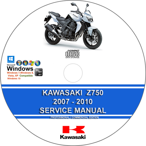Product picture Kawasaki Z750 2007 - 2010 Service Repair Manual