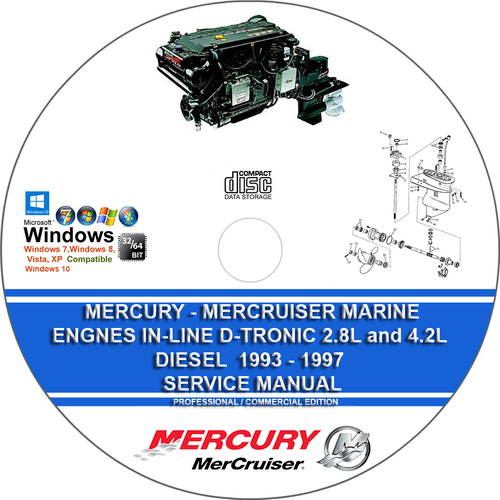 Product picture Mercury Mercruiser Marine Engines In-Line D-Tronic 2.8L and 