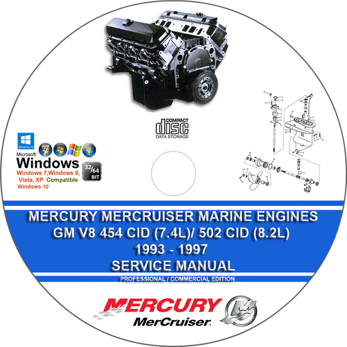 Product picture Mercury Marine454 CID (7.4L)/ 502 CID (8.2L) 1993 - 1997  