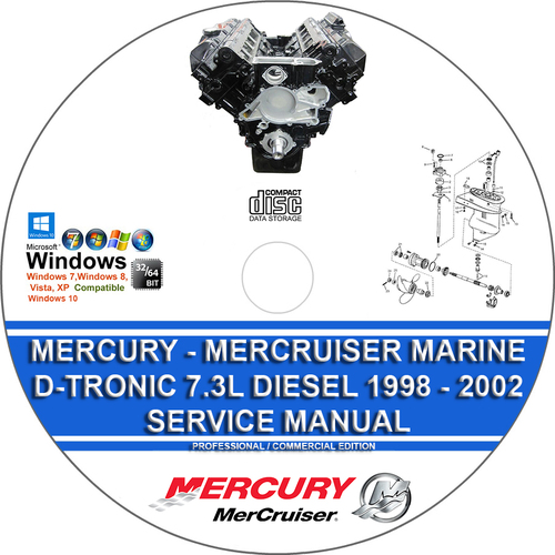 Product picture Mercury Mercruiser Marine Engines D-Tronic 7.3L 1998-2002