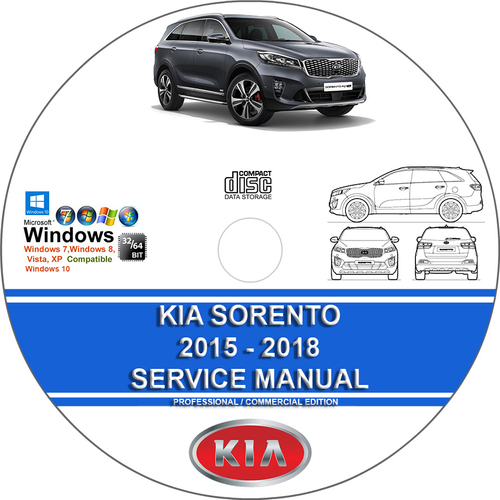 Product picture Kia Sorento 2015 - 2018 Service Repair Manual