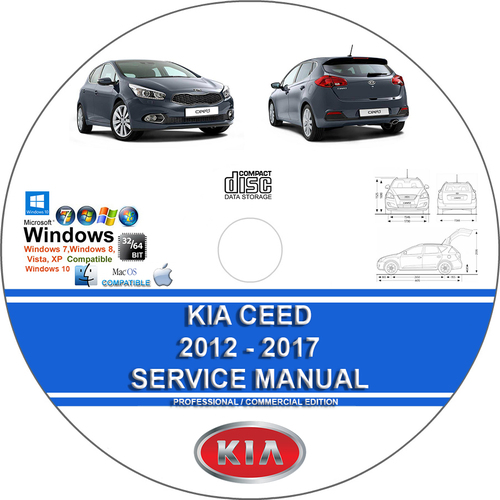 Product picture Kia Ceed JD 2012-2017 Service Repair Manual 