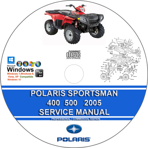 Product picture POLARIS SPORTMAN 400 500 2005 Service Repair Manual + Parts 