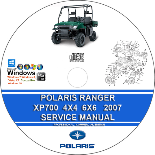 Product picture POLARIS RANGER XP700 4X4 6X6 2007 Service Repair Manual