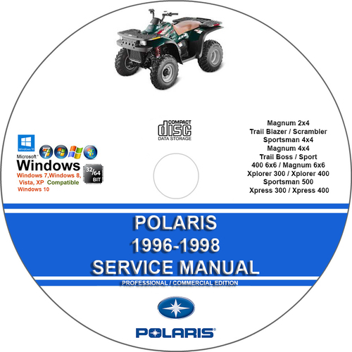Product picture POLARIS 1996 - 1998 Service Repair Manual